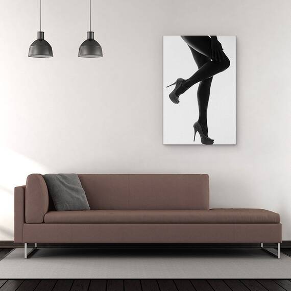 Tablou Canvas - Dulcea Mangaiere A Amurgului, Portret, Contrast, Simplu, Simplitate, Minimalism, Marime: 60 x 90 cm - 2- Roveli