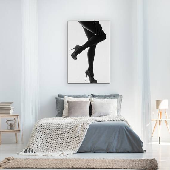 Tablou Canvas - Dulcea Mangaiere A Amurgului, Portret, Contrast, Simplu, Simplitate, Minimalism, Marime: 60 x 90 cm - 3- Roveli
