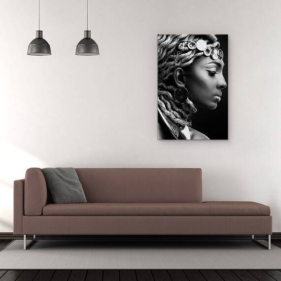 Tablou Canvas - Egipt II, Monede, Model, Cercei, Bijuterii, Moda, Marime: 60 x 90 cm - 2- Roveli