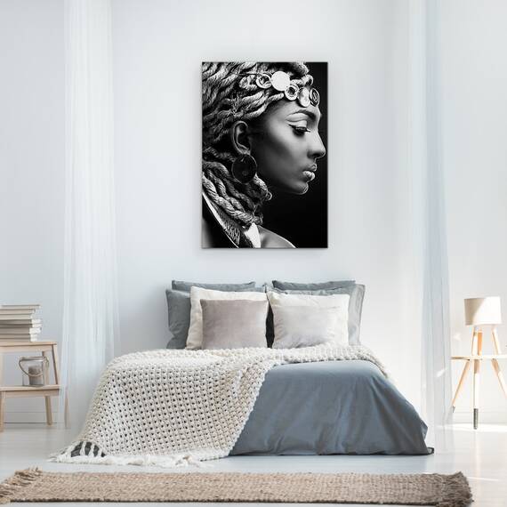Tablou Canvas - Egipt II, Monede, Model, Cercei, Bijuterii, Moda, Marime: 60 x 90 cm - 3- Roveli