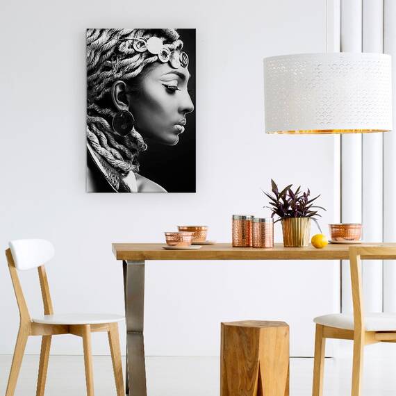 Tablou Canvas - Egipt II, Monede, Model, Cercei, Bijuterii, Moda, Marime: 60 x 90 cm - 4- Roveli