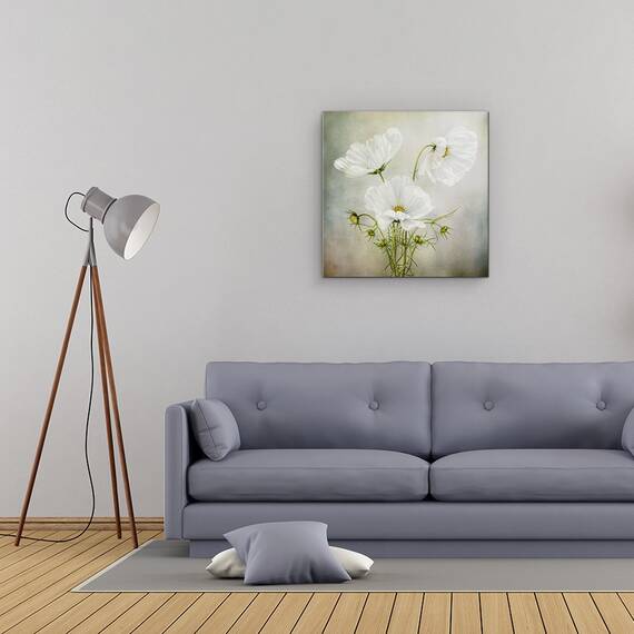 Tablou Canvas - Farmecul Cosmosului, Trio, Alb, Vintage, Marime: 60 x 60 cm - 2- Roveli