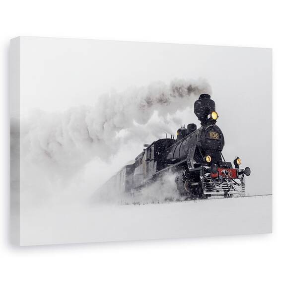 Tablou canvas - Little-Jumbo, Obiecte, Tren Cu Aburi, Transport, Epoca, Marime: 40 x 60 cm - - Roveli