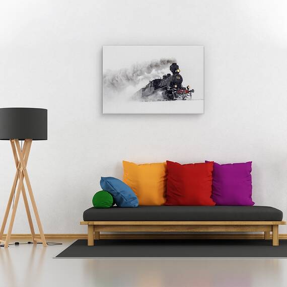 Tablou canvas - Little-Jumbo, Obiecte, Tren Cu Aburi, Transport, Epoca, Marime: 40 x 60 cm - 2- Roveli