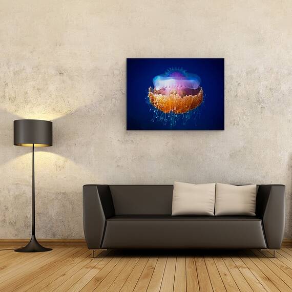 Tablou Canvas - Meduza, Maldive, Albastru, Violet, Marime: 60 x 80 cm - 2- Roveli