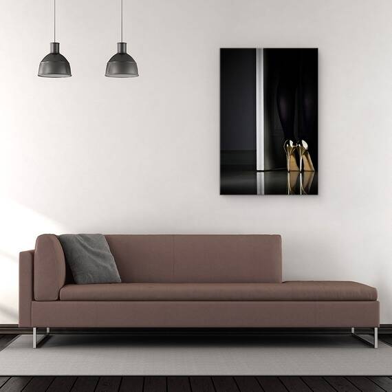 Tablou Canvas - Ochi De Aur, Aur, Aur, Tocuri Inalte, Pantofi, Pantofi, Marime: 60 x 90 cm - 2- Roveli