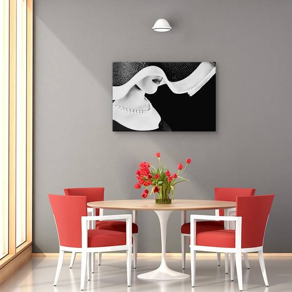 Tablou canvas - Orbitele lui Venus, Portret, Palarie, Femeie, Moda, Marime: 40 x 60 cm - 4- Roveli
