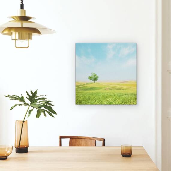 Tablou Canvas - Totul E Bine, Copac, Peisaj, Vara, Singur, Marime: 60 x 60 cm - 4- Roveli