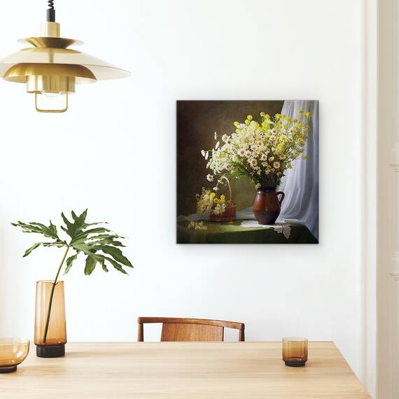 Tablou Canvas - Un Buchet De Flori De Pajiste, Marime: 60 x 60 cm - 4- Roveli
