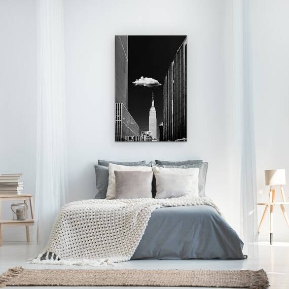 Tablou Canvas - Un Singur Nor, Oras, Strada, Turism, Peisaj Urban, Arhitectura, Marime: 60 x 90 cm - 3- Roveli