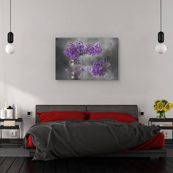 Tablou canvas - Orhidee si piersici, Natura moarta, Nectarine, Marime: 60 x 90 cm - 3- Roveli