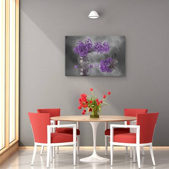 Tablou canvas - Orhidee si piersici, Natura moarta, Nectarine, Marime: 60 x 90 cm - 4- Roveli