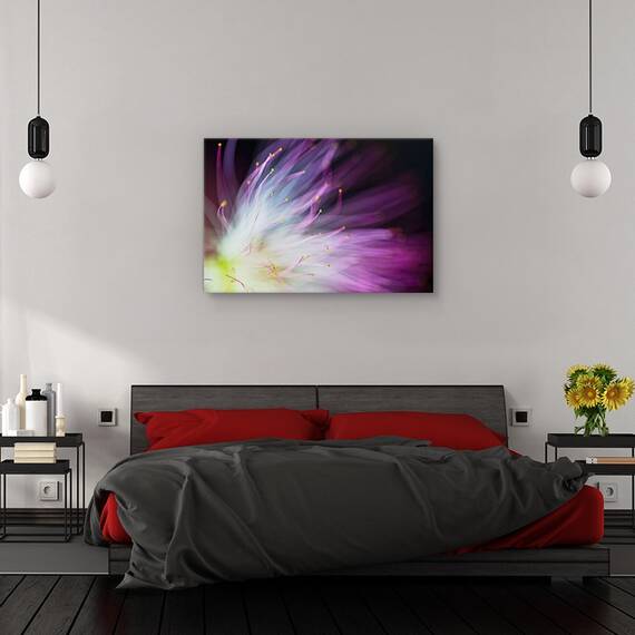 Tablou canvas - Will-o-the-Wisp, Flori, Petale, Abstract, Marime: 40 x 60 cm - 3- Roveli