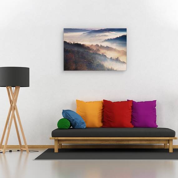 Tablou canvas - Lemn mistic, Peisaj, Toamna, Lumina, Marime: 60 x 90 cm - 2- Roveli