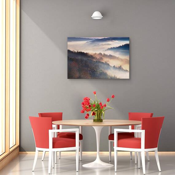 Tablou canvas - Lemn mistic, Peisaj, Toamna, Lumina, Marime: 60 x 90 cm - 4- Roveli