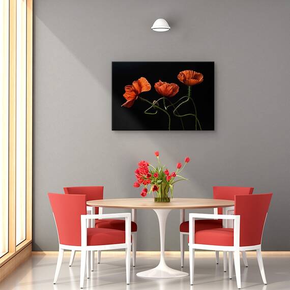 Tablou canvas - Helenium, Natura moarta, Portocaliu, Flori, Vara, Marime: 60 x 90 cm - 4- Roveli