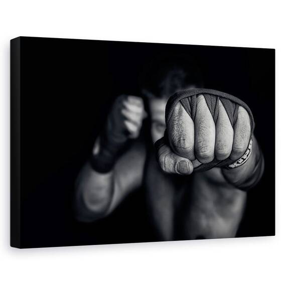 Tablou canvas - Abia trezit, Peisaj, Padure, Albastru, Ceata, Marime: 60 x 90 cm - - Roveli