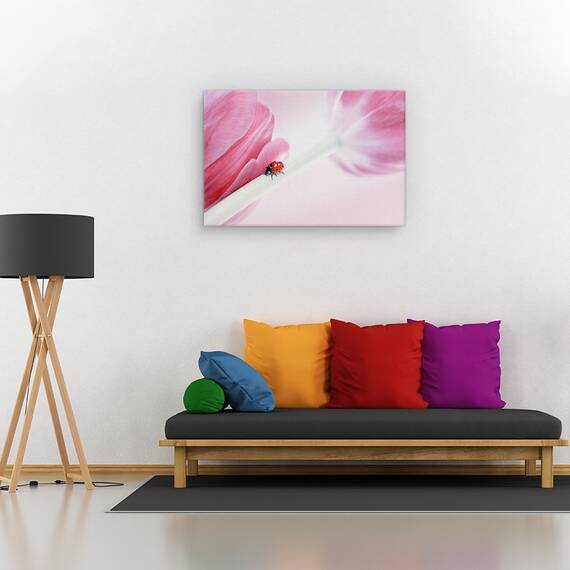 Tablou canvas - Campul ireal Canola, Flori, Copac, Nor, Marime: 60 x 90 cm - 2- Roveli