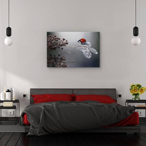 Tablou canvas - Triada, Natura moarta, Petale, Geometrie, Simplitate, Marime: 60 x 90 cm - 3- Roveli