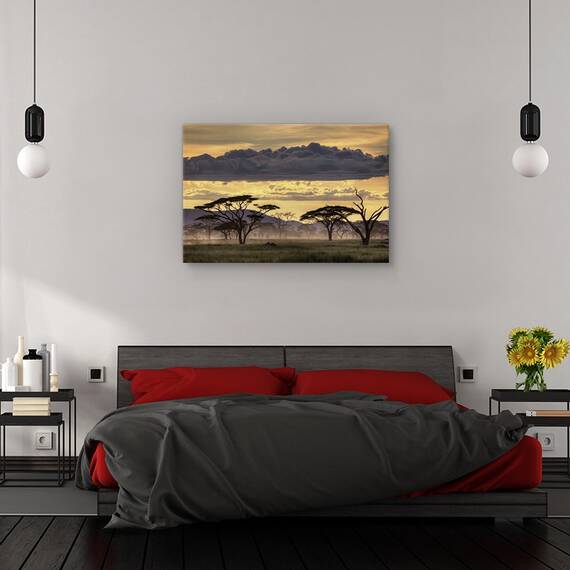 Tablou canvas - Armonie verde, Natura moarta, Frunza, Verde, Reflectie, Marime: 60 x 90 cm - 3- Roveli