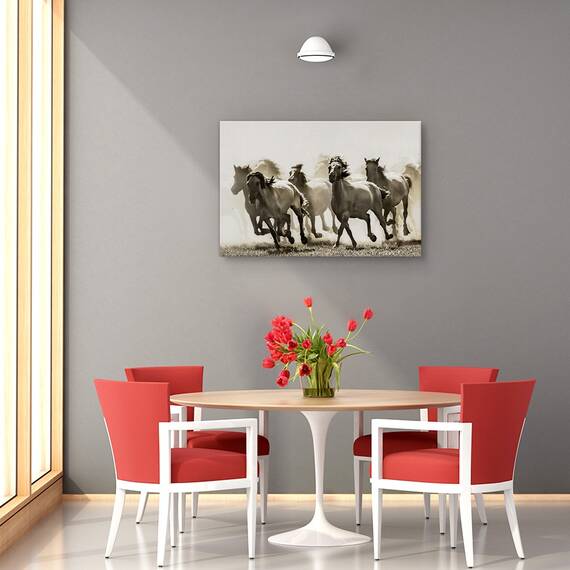 Tablou canvas - Simfonia culorilor, Natura moarta, Abstract, Colorat, Picaturi, Marime: 60 x 90 cm - 4- Roveli