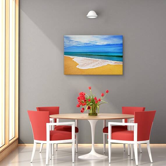 Tablou canvas - Maci, Peisaj, Camp, Flori, Vara, Marime: 60 x 90 cm - 4- Roveli