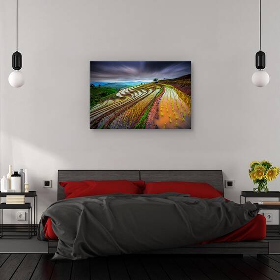 Tablou canvas - Sa inceapa spectacolul, Flori, Insecte, Strain, Cuplu, Marime: 60 x 90 cm - 3- Roveli