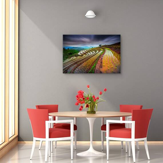 Tablou canvas - Sa inceapa spectacolul, Flori, Insecte, Strain, Cuplu, Marime: 60 x 90 cm - 4- Roveli