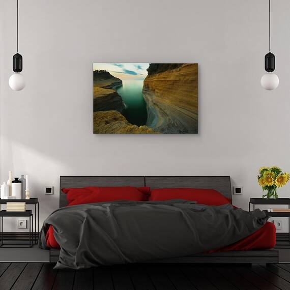 Tablou canvas - Canal D'Amour, Peisaj, Coasta, Corfu, Grecia, Marime: 60 x 90 cm - 3- Roveli