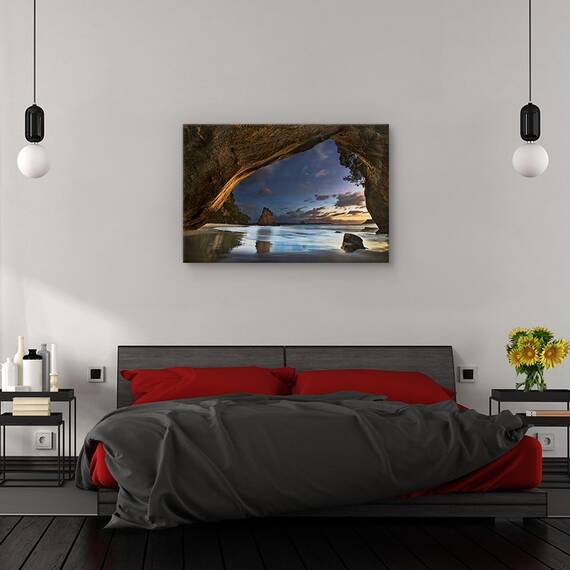 Tablou canvas - Lalele, Natura moarta, Petale, Flori, Rosu, Marime: 60 x 90 cm - 3- Roveli