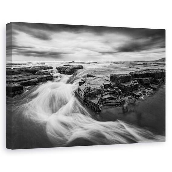Tablou canvas - Dansul apei, Peisaj, Rasarit, Australia, Stanca, Marime: 60 x 90 cm - - Roveli