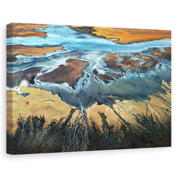 Tablou canvas - Cantec de iarna, Peisaj, Iarna, Zapada, Gheata, Marime: 60 x 90 cm - - Roveli