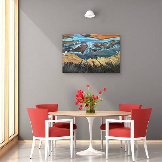 Tablou canvas - Cantec de iarna, Peisaj, Iarna, Zapada, Gheata, Marime: 60 x 90 cm - 4- Roveli