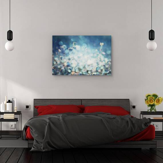 Tablou canvas - Dimineata cu maci, Flori, Rosu, Romantic, Marime: 60 x 90 cm - 3- Roveli