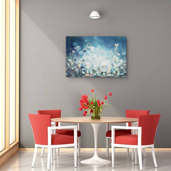 Tablou canvas - Dimineata cu maci, Flori, Rosu, Romantic, Marime: 60 x 90 cm - 4- Roveli