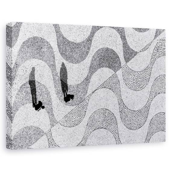 Tablou canvas - Diamante, Flori, Lentile, Estompare, Turcoaz, Marime: 60 x 90 cm - - Roveli