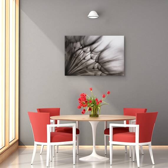 Tablou canvas - Flori, Abstracte, Atmosfera, Bland, Marime: 60 x 90 cm - 3- Roveli
