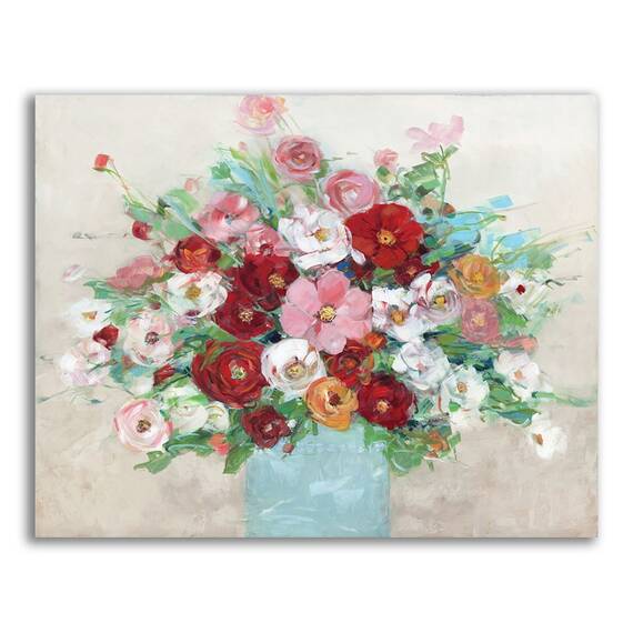 Tablou Canvas - Flori, Floare, Vaza, Primavara, Color, Marime: 40 x 50 cm - - Roveli