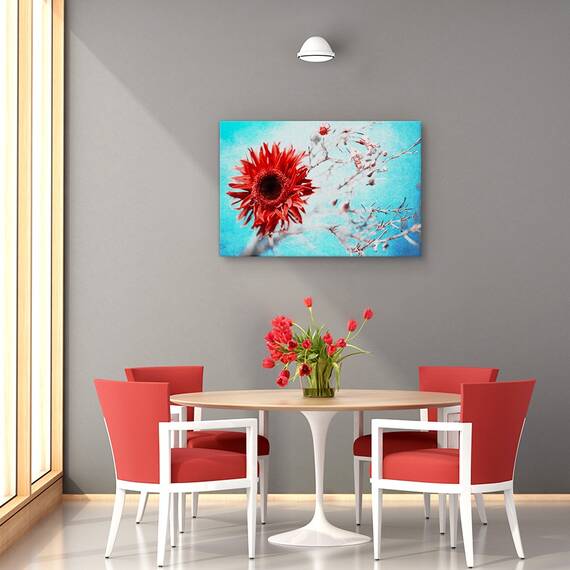Tablou canvas - Violet si galben, Peisaj, Linii, Galben, Violet, Marime: 60 x 90 cm - 4- Roveli