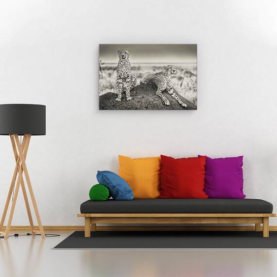 Tablou canvas - Nuante pastelate, Peisaj, Ghetar, Padure, Copaci, Marime: 60 x 90 cm - 2- Roveli