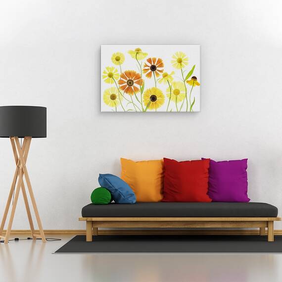 Tablou canvas - Buburuze pe hortensie, Flori, Violet, Dragoste, Romantic, Marime: 60 x 90 cm - 2- Roveli