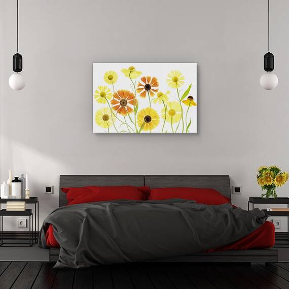 Tablou canvas - Buburuze pe hortensie, Flori, Violet, Dragoste, Romantic, Marime: 60 x 90 cm - 3- Roveli
