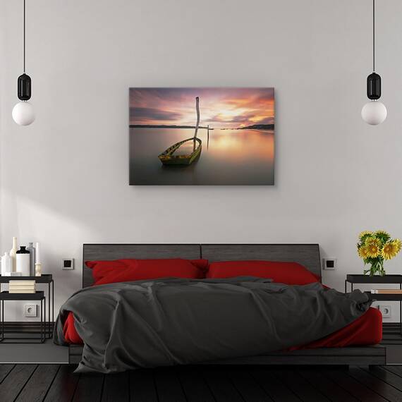 Tablou canvas - Coborare magica in canionul din Antelope, Peisaj, Piatra, Violet, Rosu, Marime: 60 x 90 cm - 3- Roveli