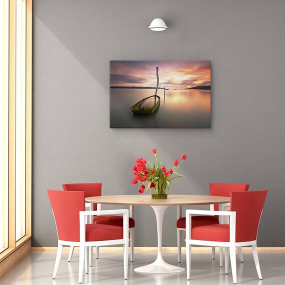 Tablou canvas - Coborare magica in canionul din Antelope, Peisaj, Piatra, Violet, Rosu, Marime: 60 x 90 cm - 4- Roveli