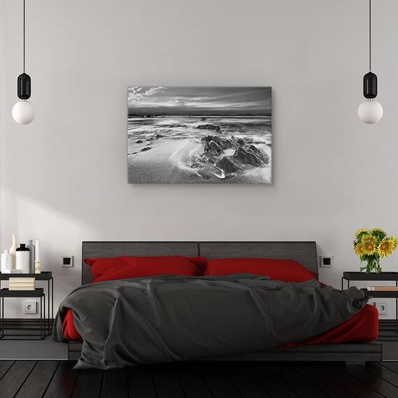 Tablou canvas - La Rompiente, Peisaj, Spania, Coasta, Mare, Marime: 60 x 90 cm - 3- Roveli