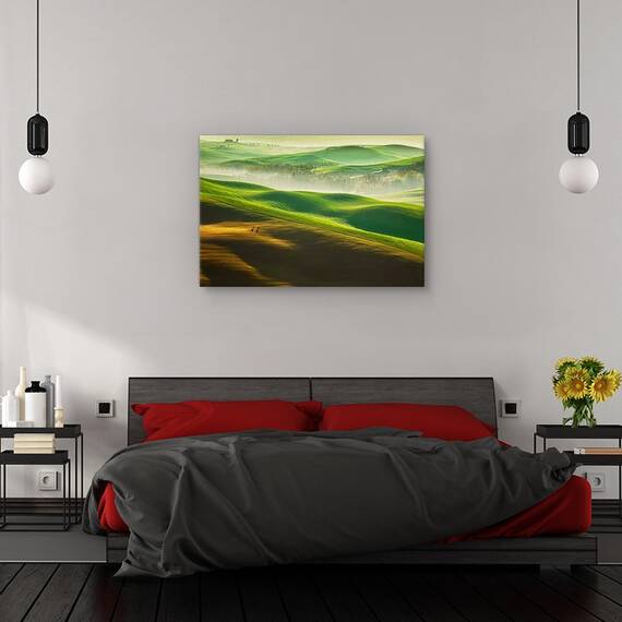 Tablou canvas - Doua continente, Yellowstone, Portret, Comunicare, Bodyart, Aur, Marime: 60 x 90 cm - 3- Roveli