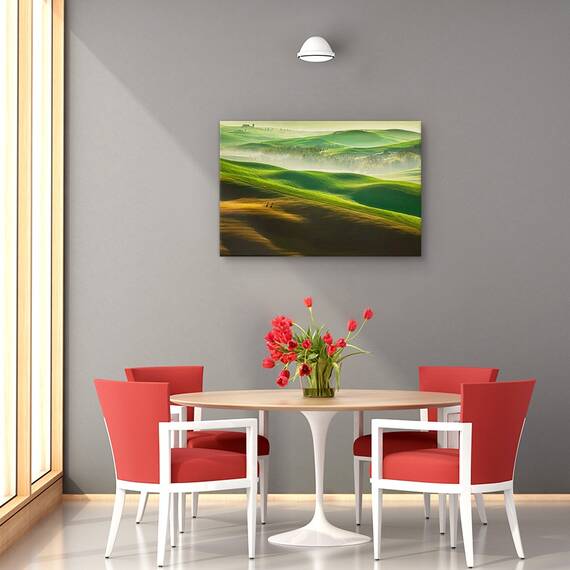 Tablou canvas - Doua continente, Yellowstone, Portret, Comunicare, Bodyart, Aur, Marime: 60 x 90 cm - 4- Roveli