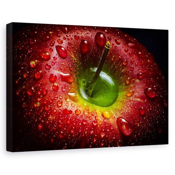 Tablou canvas - Culorile apei, Abstract, Flori, Roz, Peisaj, Marime: 60 x 90 cm - - Roveli