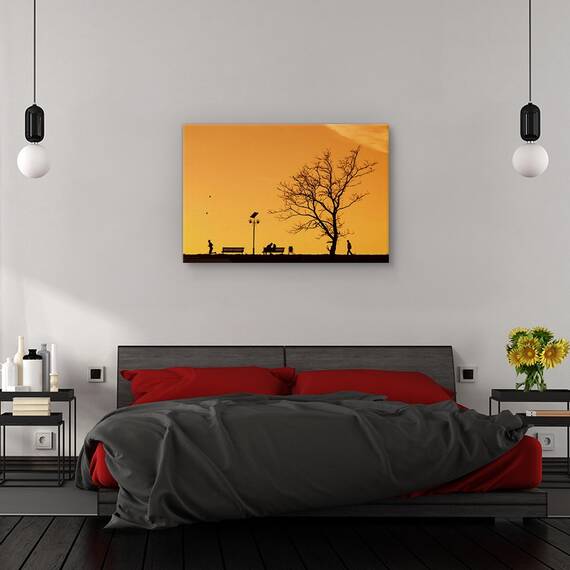 Tablou canvas - Flori albastra, Flori, Marime: 60 x 90 cm - 3- Roveli