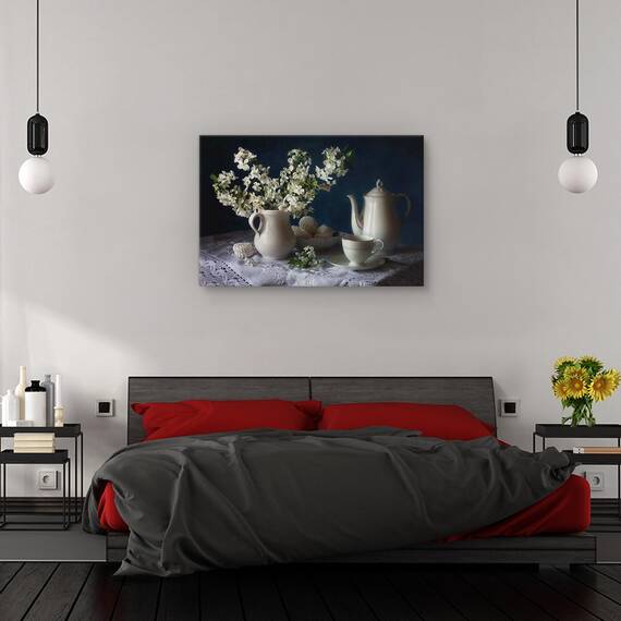 Tablou canvas - Verde, Natura moarta, Creioane, Marime: 60 x 90 cm - 3- Roveli